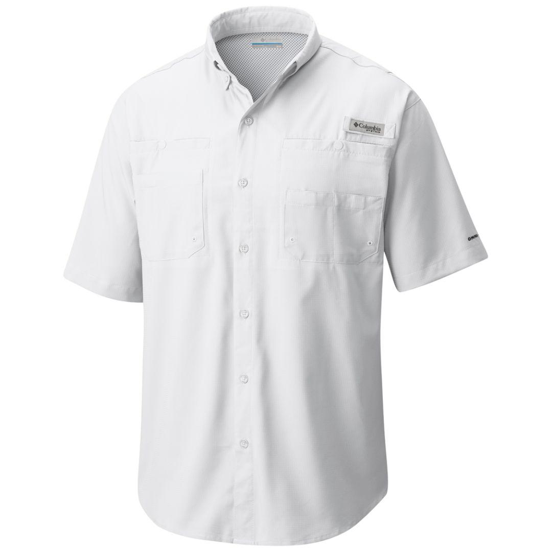 Columbia Men White Tamiami II Short Sleeve Shirt