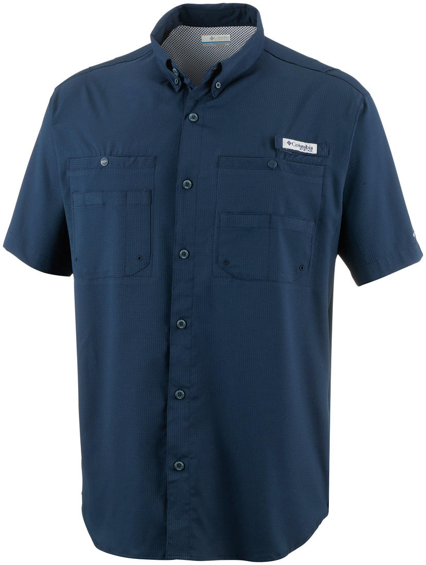 Columbia Men Blue Tamiami II Short Sleeve Shirt