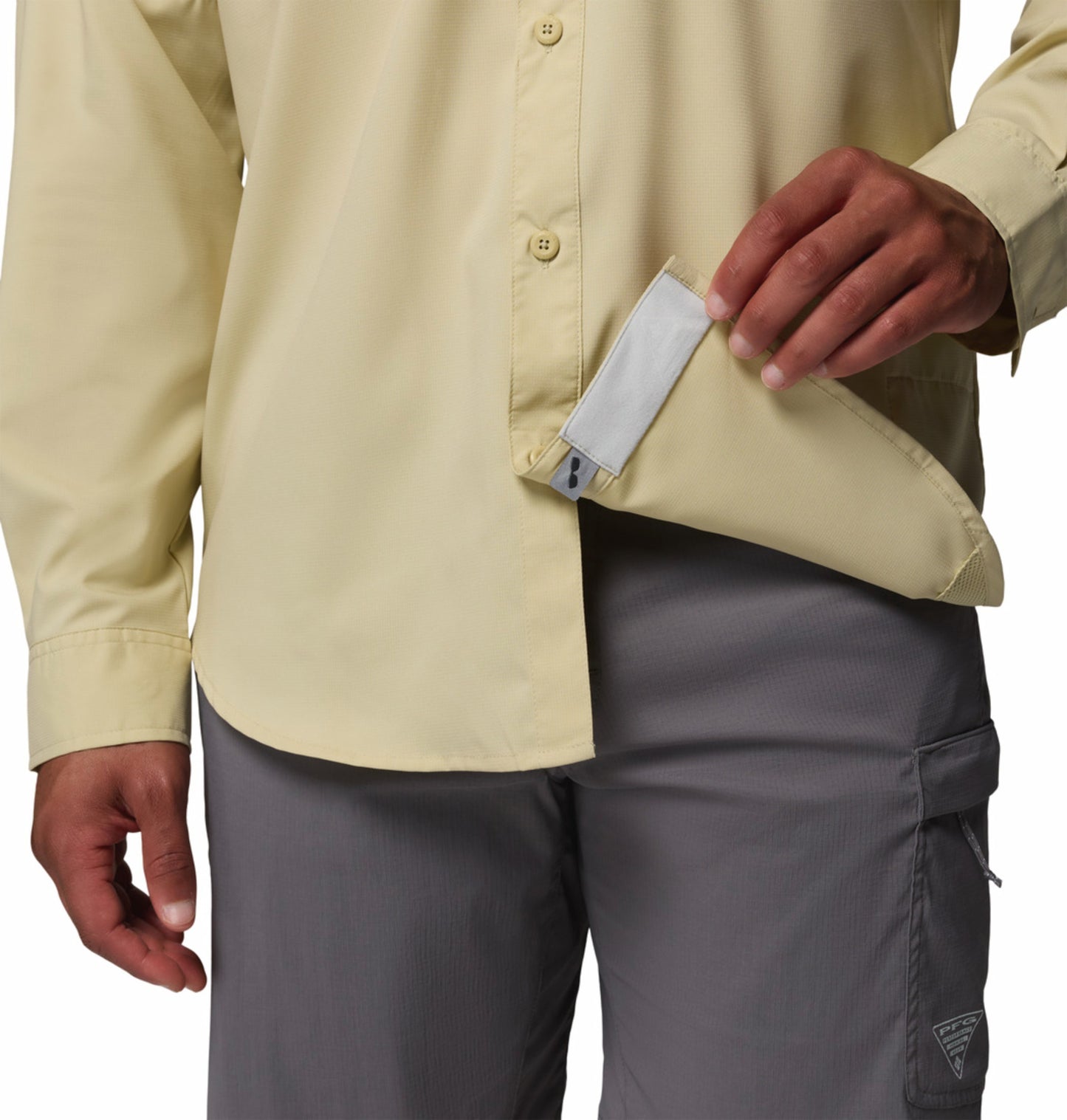 Columbia Men’s Lime Green Omni-Shade Blood n Guts V Long Sleeve Shirt