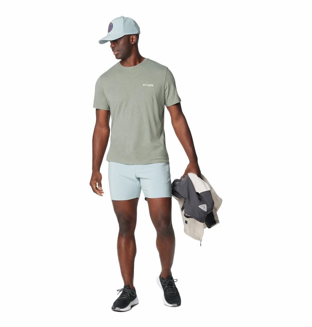 Columbia Mens Green PFG Tarpon Rise Tech Tee SS