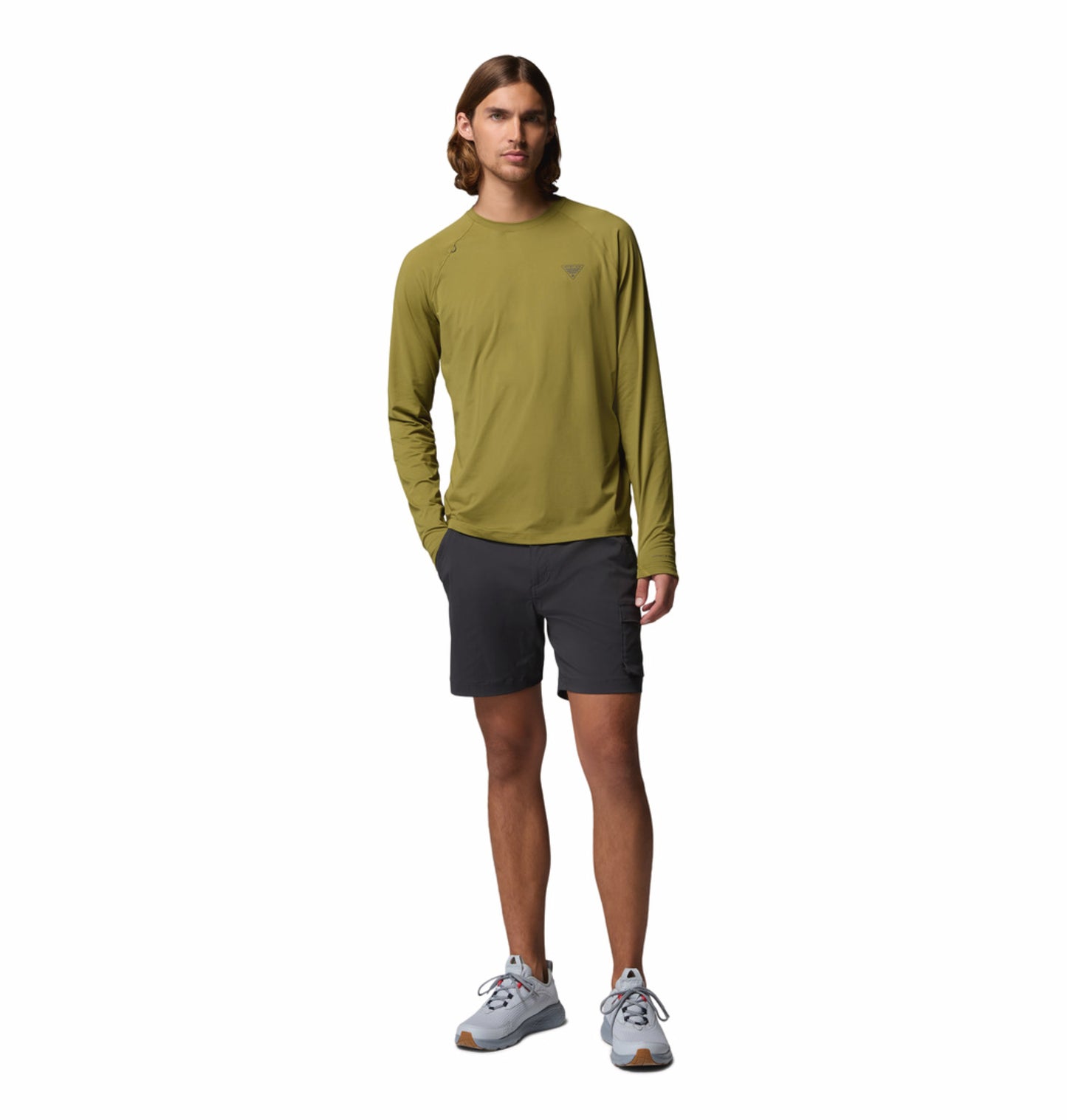Columbia Men’s Olive Green Omni-Freeze Wild Cast Sun Protection T-Shirt