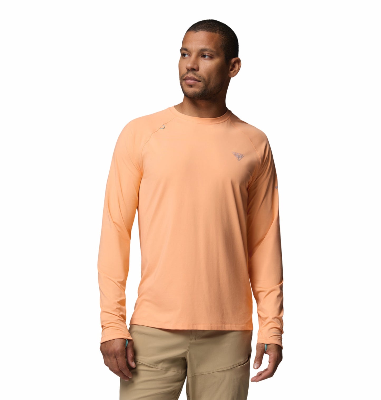 Columbia Men’s Peach Omni-Freeze Wild Cast Sun Protection Performance T-Shirt