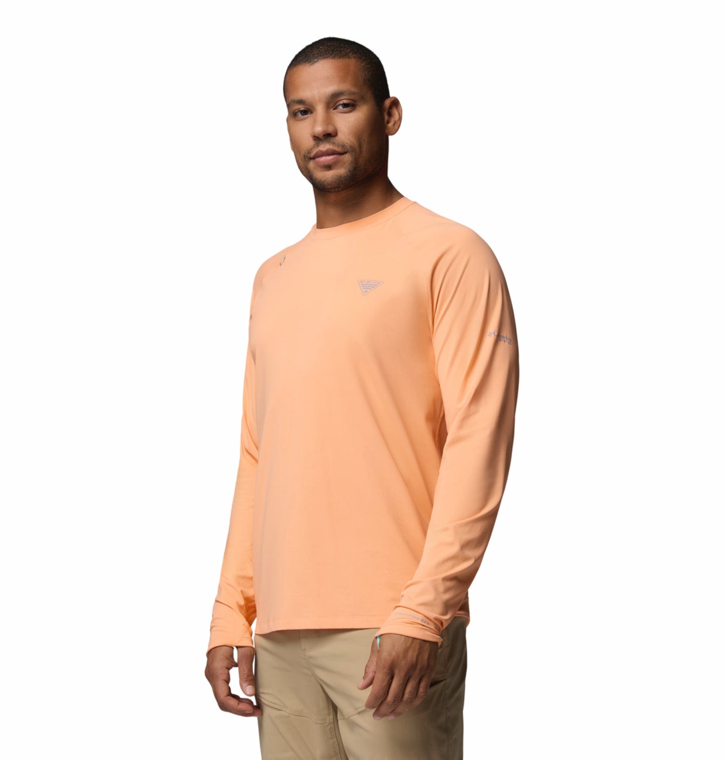 Columbia Men’s Peach Omni-Freeze Wild Cast Sun Protection Performance T-Shirt