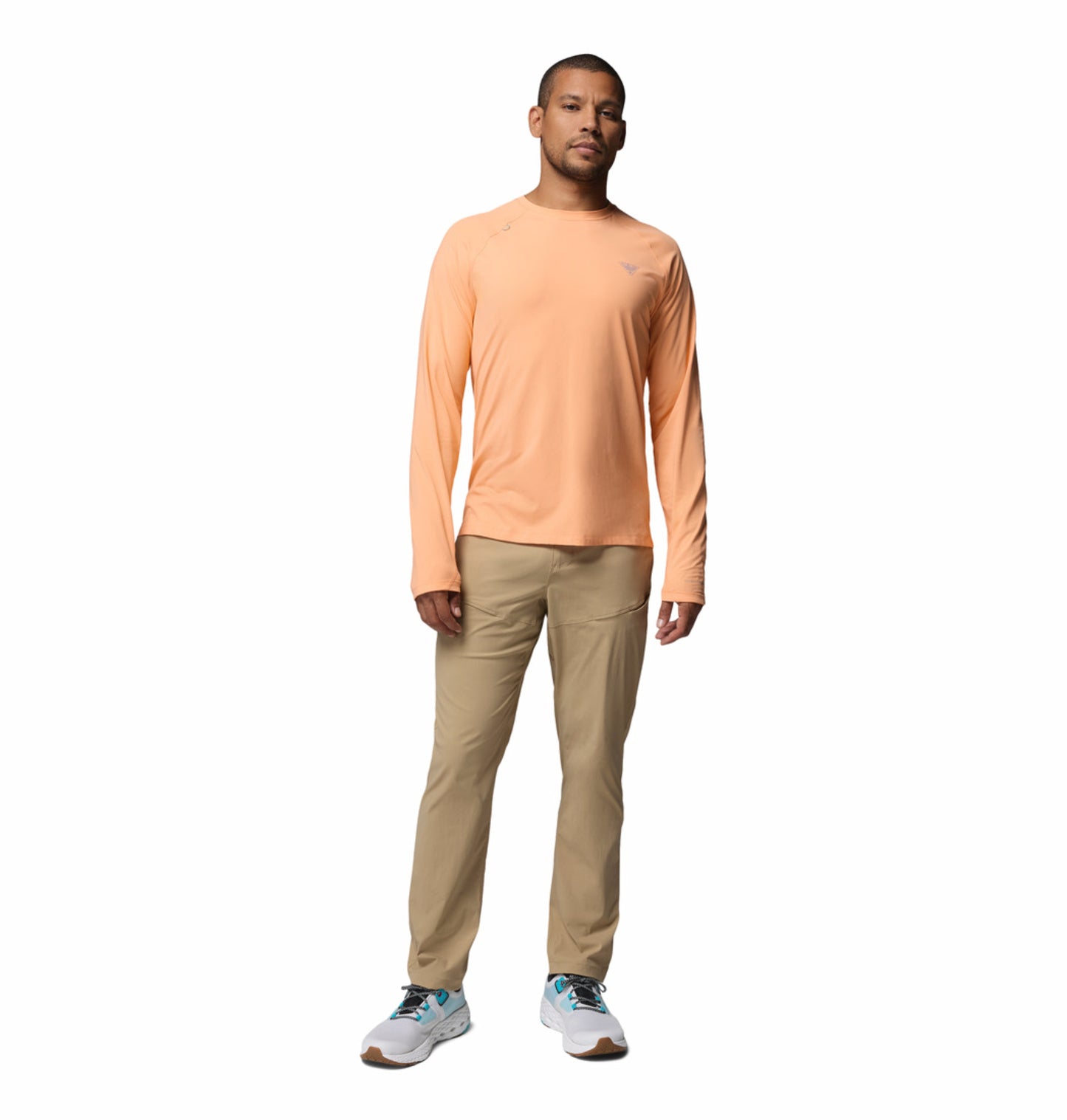 Columbia Men’s Peach Omni-Freeze Wild Cast Sun Protection Performance T-Shirt