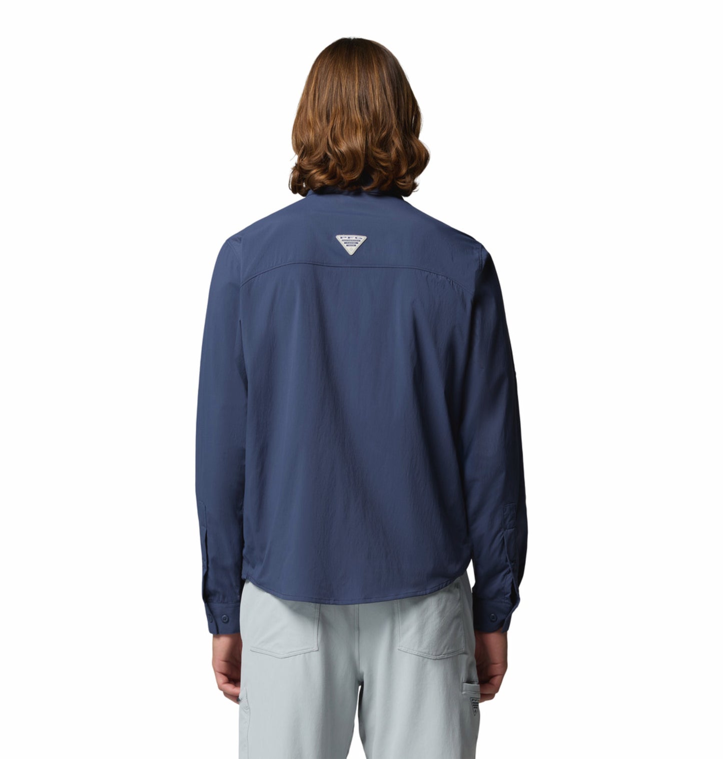 Columbia Men's Navy Blue Wild Cast Long Sleeve Shirt with Omni-Shade