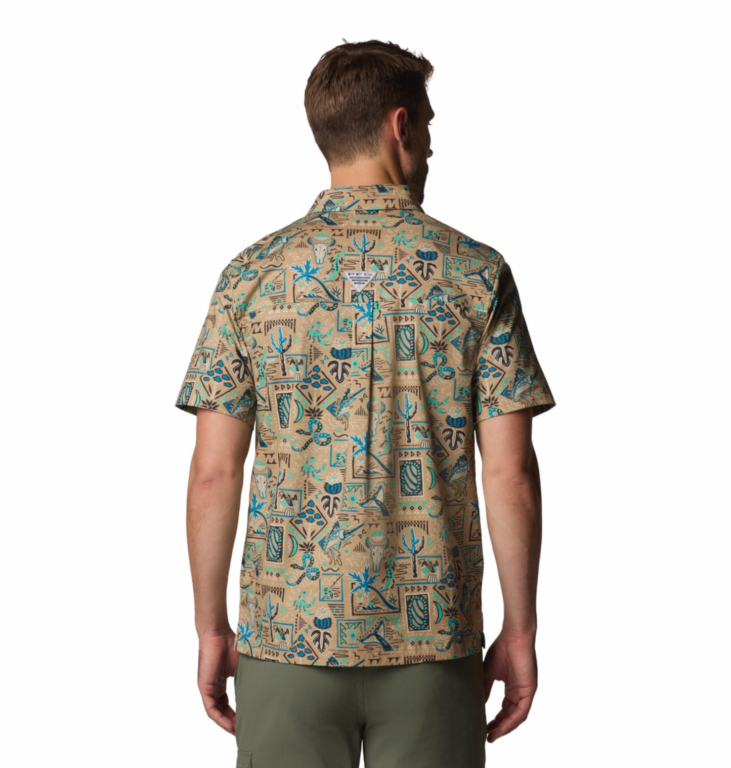 Columbia Mens Multicolor Wild Cast Camp Shirt