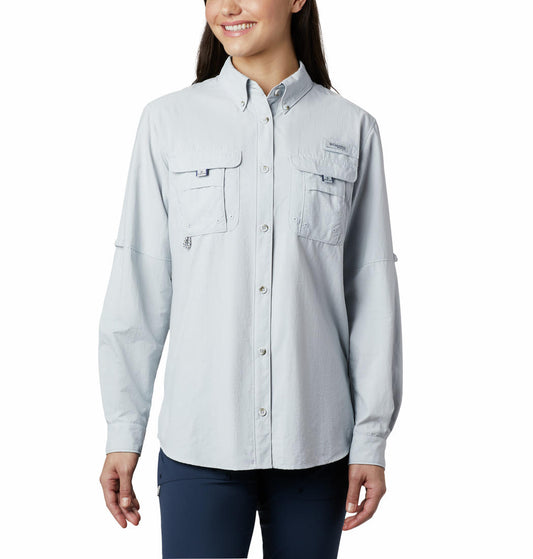 Columbia Women Grey Columbia Women Bahama Long Sleeve Shirt