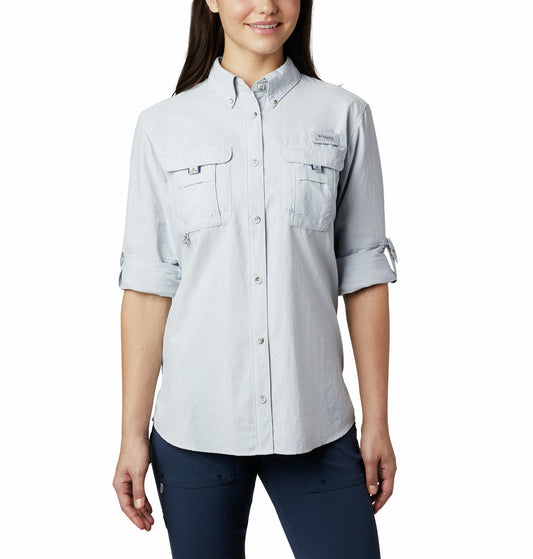 Columbia Women Grey Columbia Women Bahama Long Sleeve Shirt