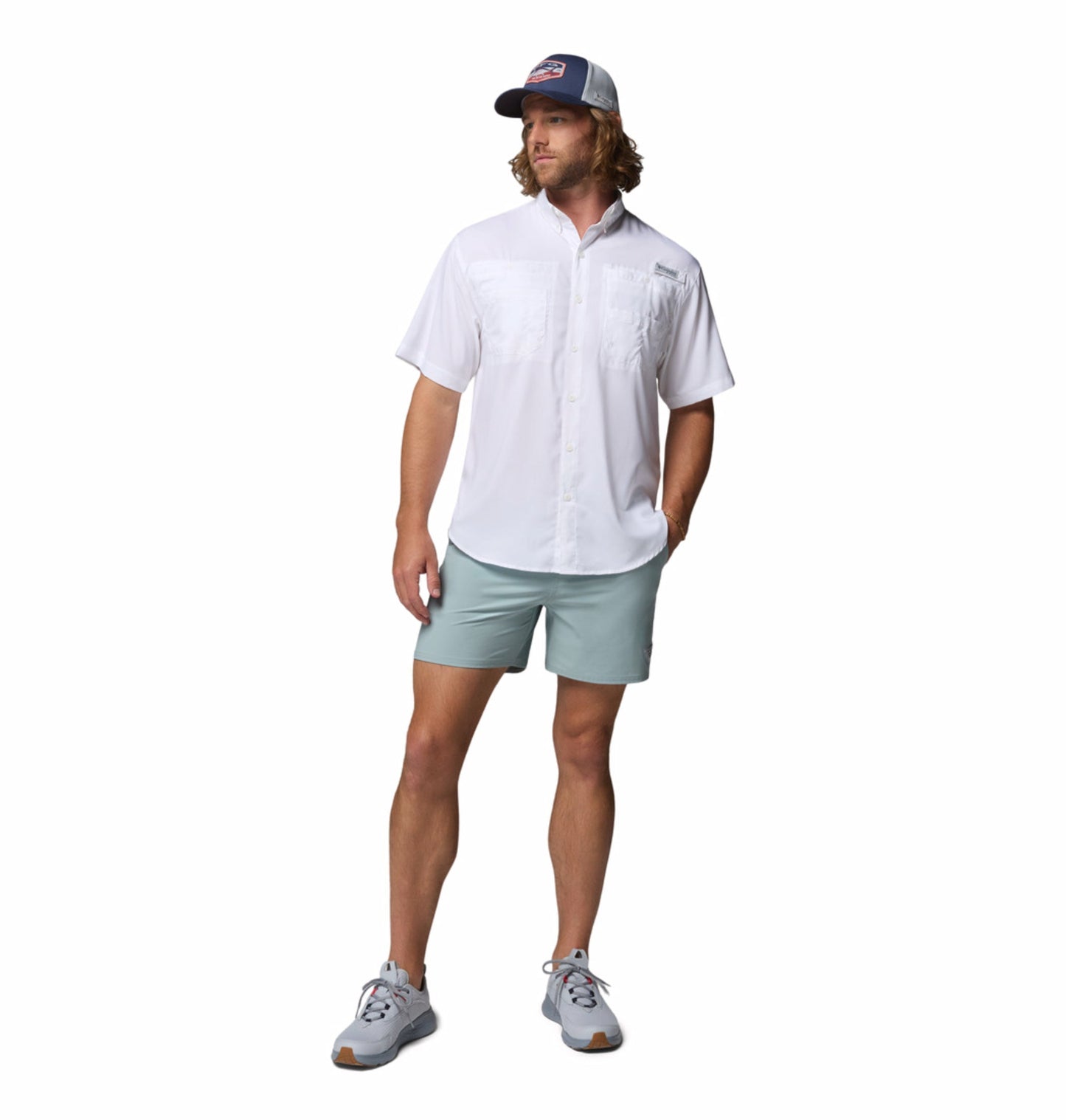men white omni shade tamiami ii short sleeve shirt plus size