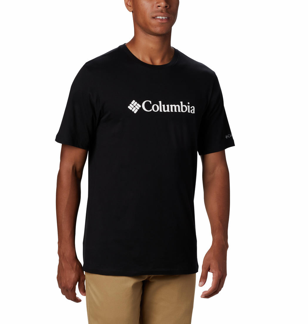 Columbia Men Black CSC Basic Logo Short Sleeve