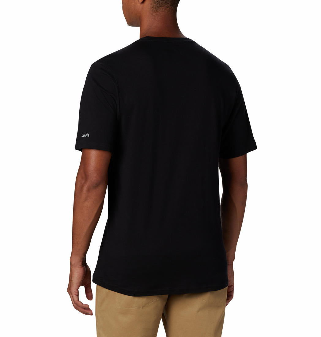 Columbia Men Black CSC Basic Logo Short Sleeve