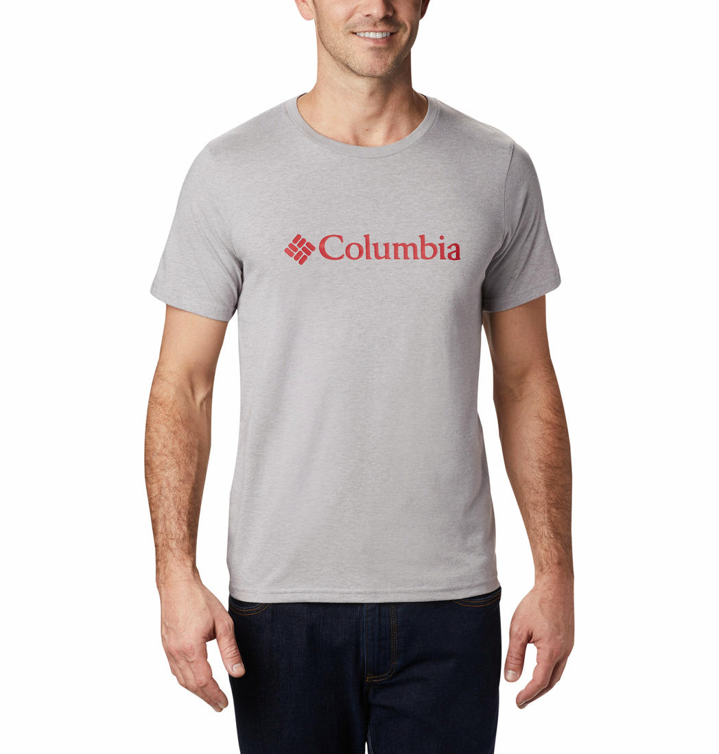 Columbia Mens Grey CSC Basic Logo Short Sleeve