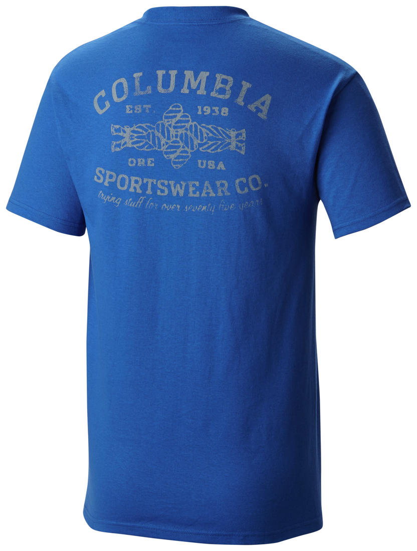 Columbia Men Blue CSC Knot Short Sleeve Tee