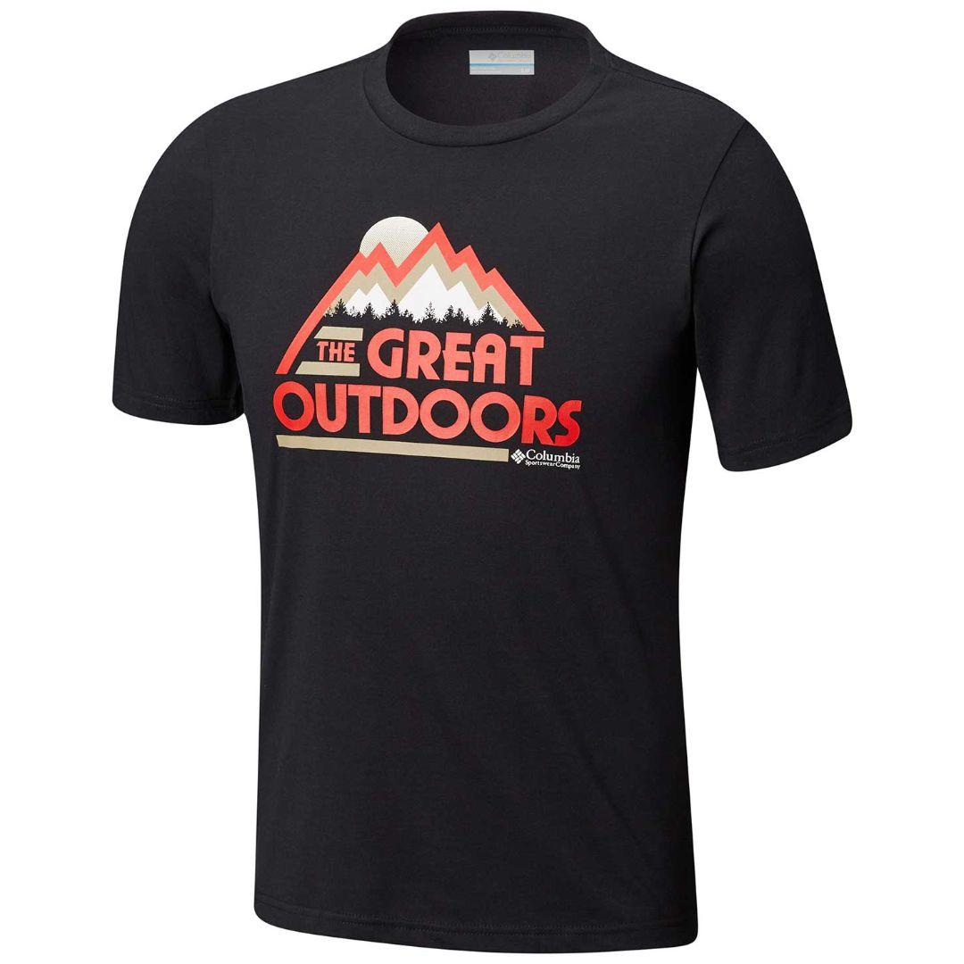 Columbia Men Black Hunters Canyon Short Sleeve Shirt