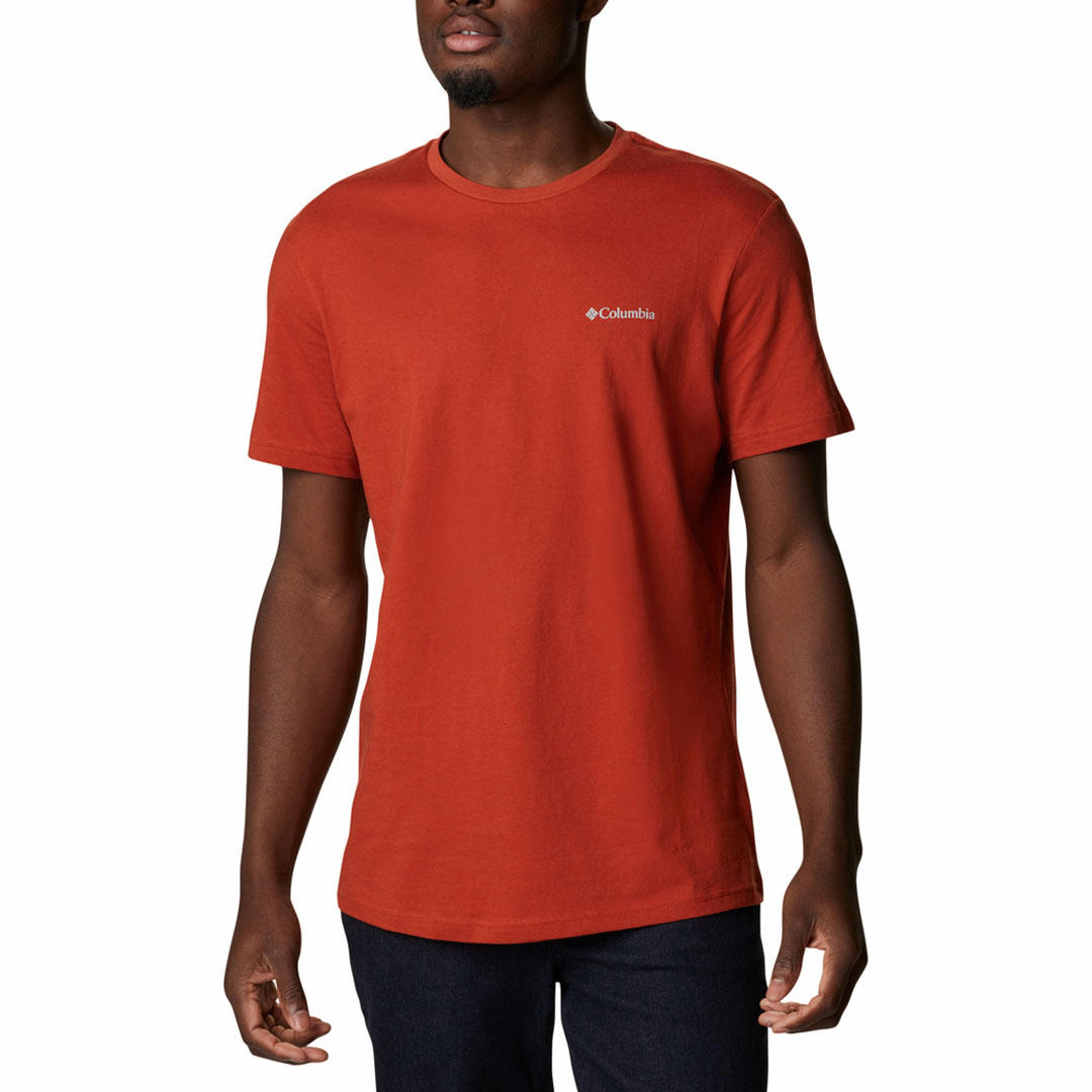 Columbia Men Brown CSC Basic Logo Short Sleeve