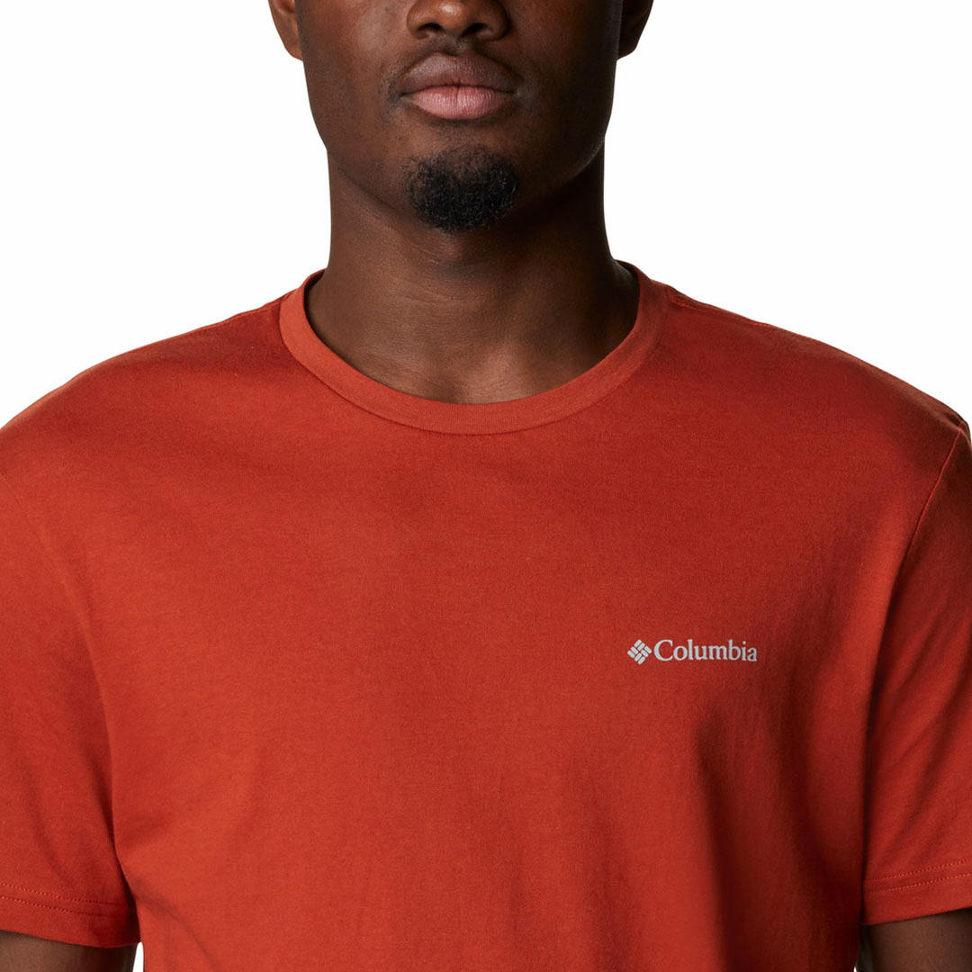 Columbia Men Brown CSC Basic Logo Short Sleeve