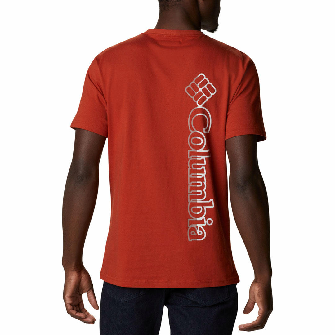 Columbia Men Brown CSC Basic Logo Short Sleeve