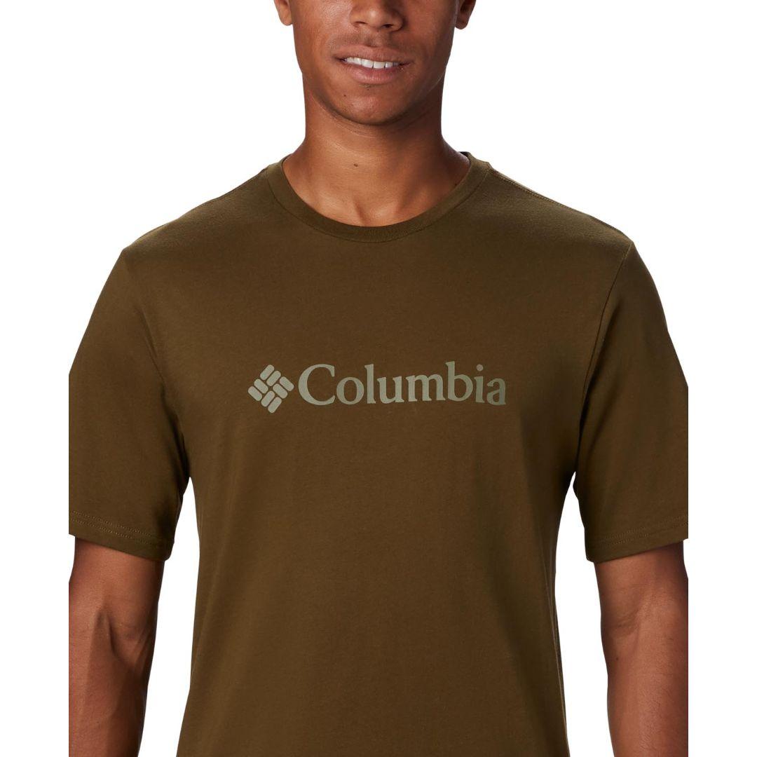 Columbia Men Green CSC Basic Logo Short Sleeve
