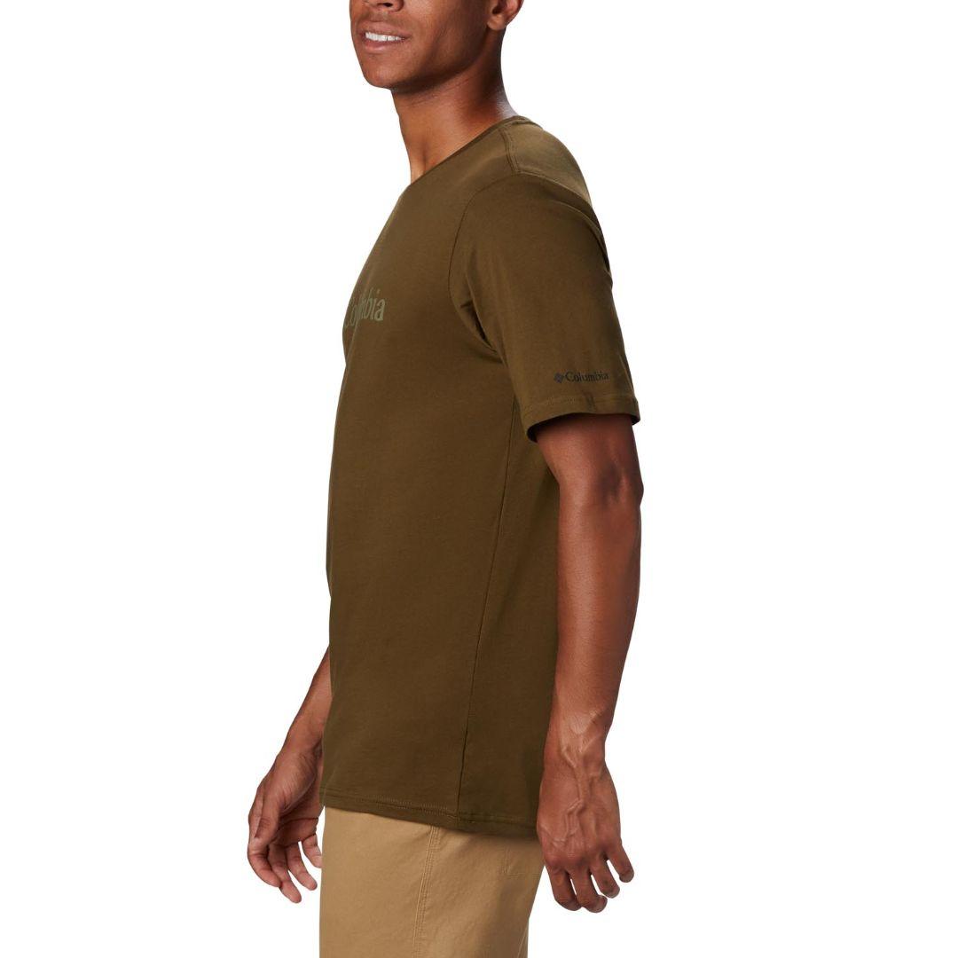 Columbia Men Green CSC Basic Logo Short Sleeve
