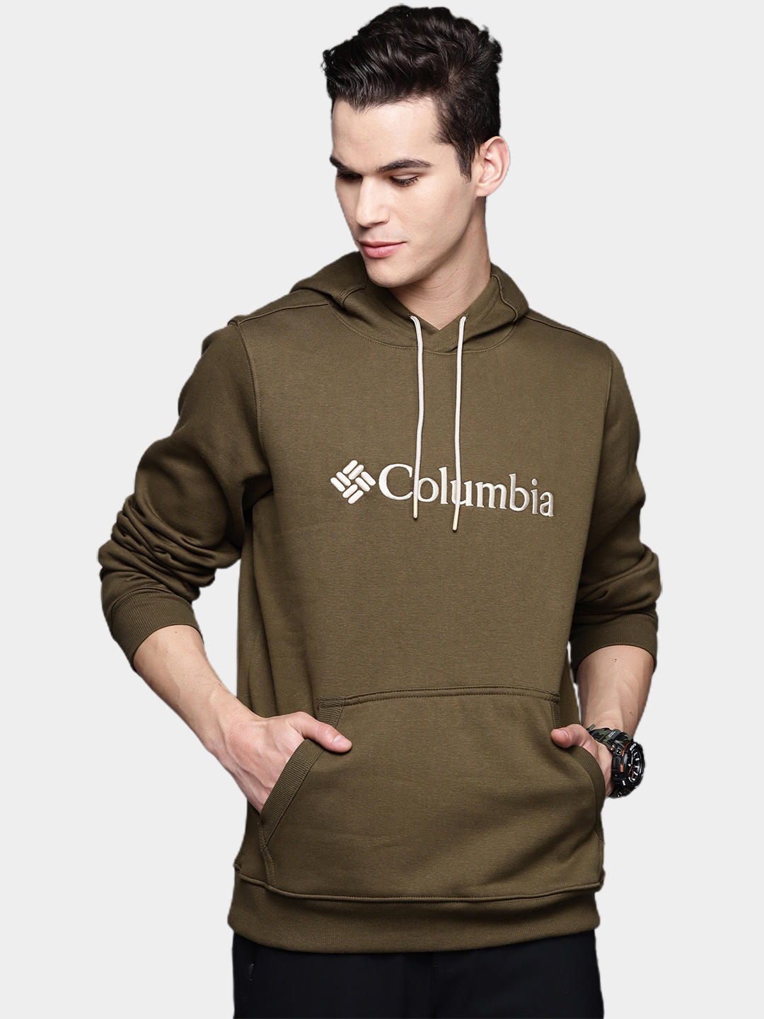 Columbia Men Olive CSC Basic Logo II Hoodie