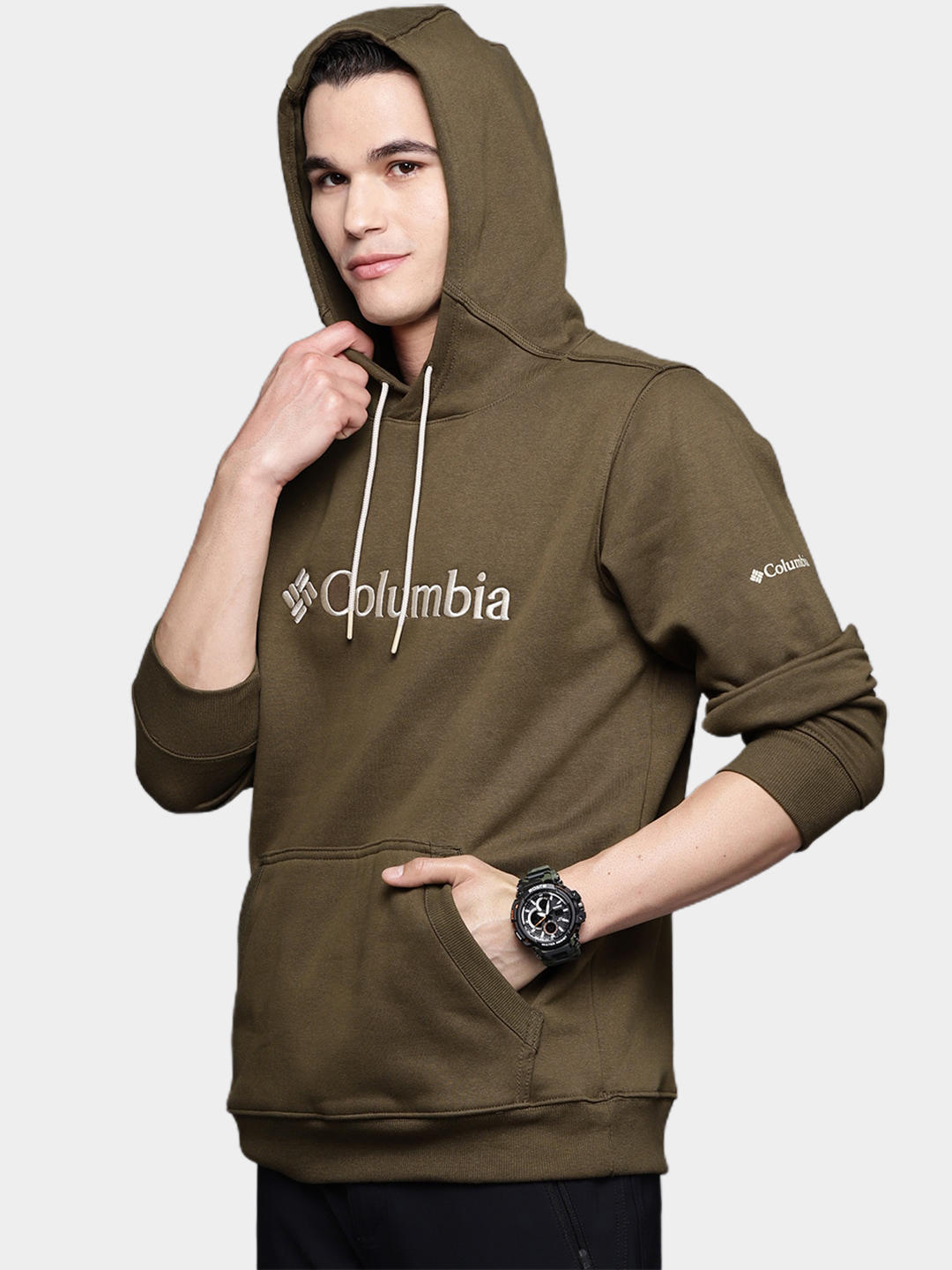 Columbia Men Olive CSC Basic Logo II Hoodie