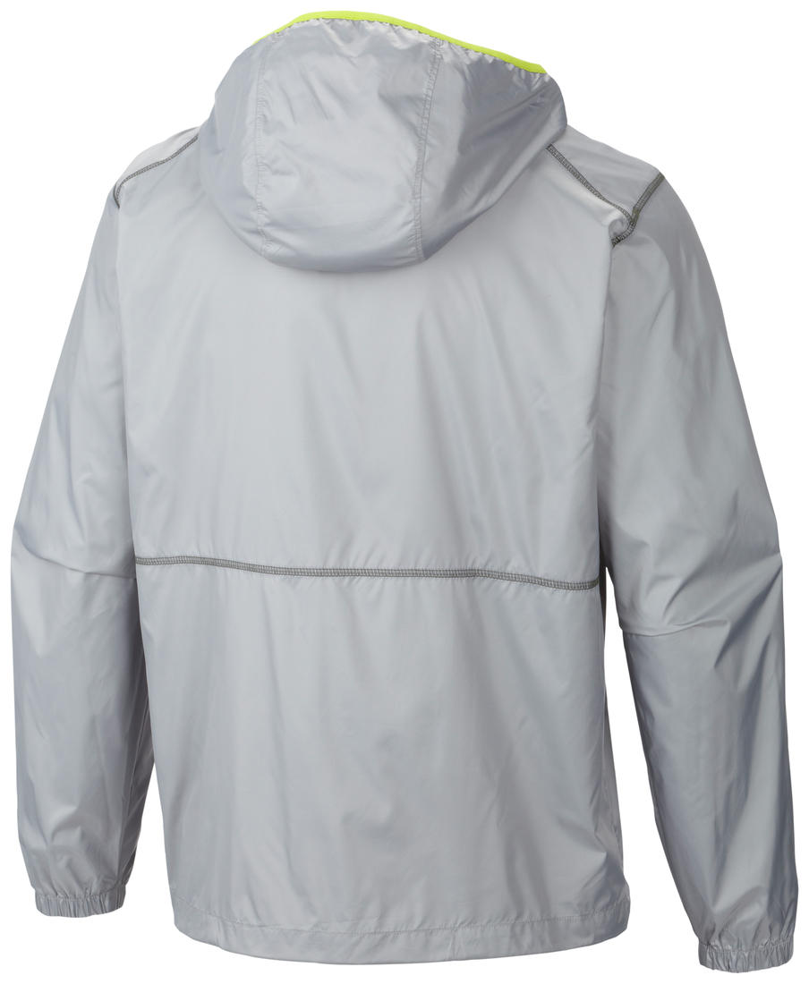 Columbia Men Grey Flash Forward Windbreaker Rain Jacket