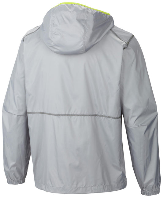 Columbia Men Grey Flash Forward Windbreaker Rain Jacket