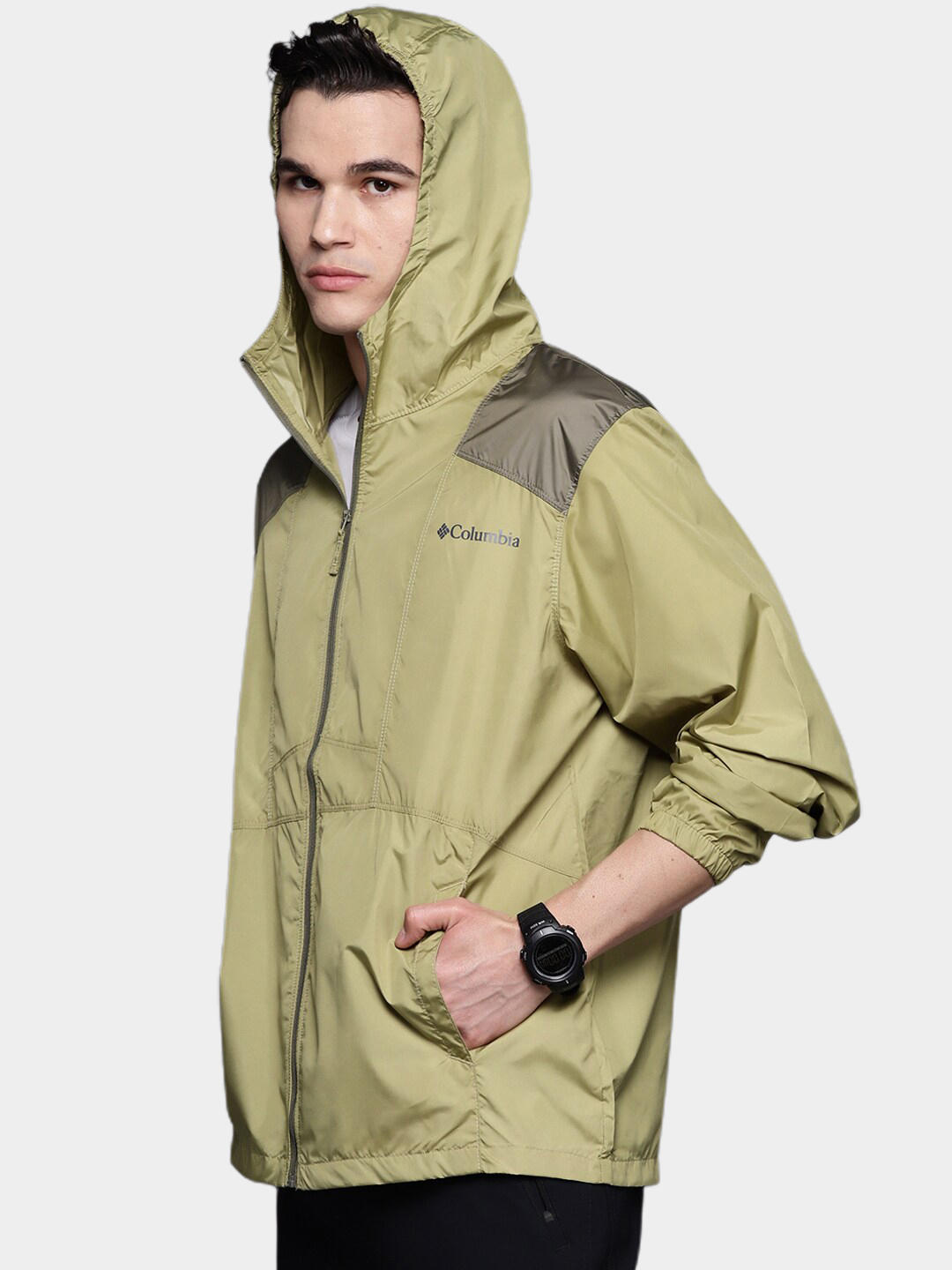 Columbia Men Green Flashback Windbreaker Rain Jacket