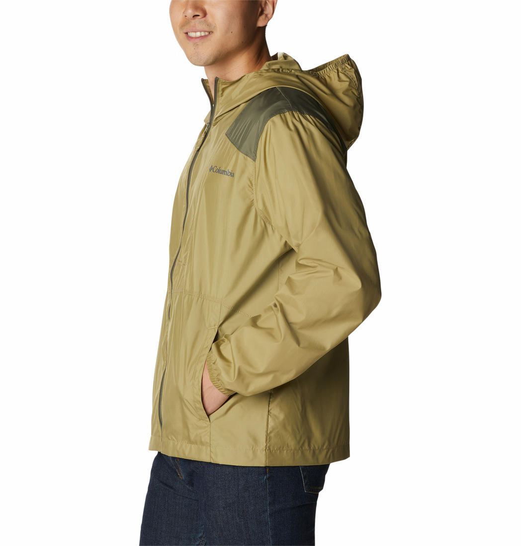 Columbia Men Green Flashback Windbreaker Rain Jacket