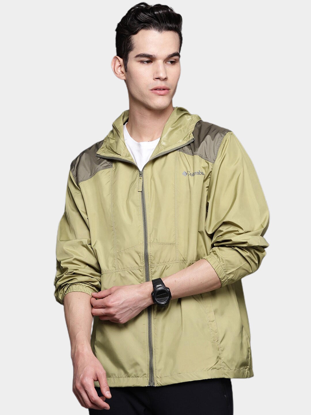 Columbia Men Green Flashback Windbreaker Rain Jacket