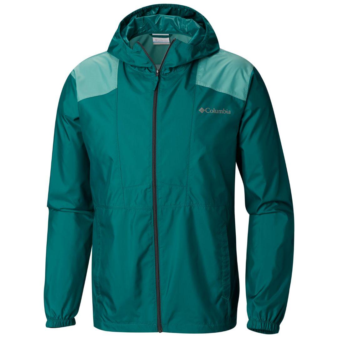 Columbia Men Green Flashback Windbreaker Rain Jacket