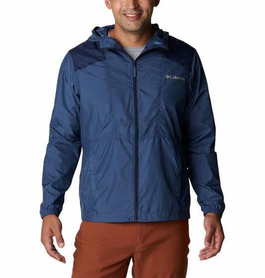 Columbia Men Navy Blue Flashback Windbreaker Rain Jacket