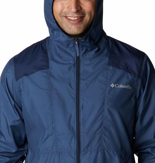 Columbia Men Navy Blue Flashback Windbreaker Rain Jacket