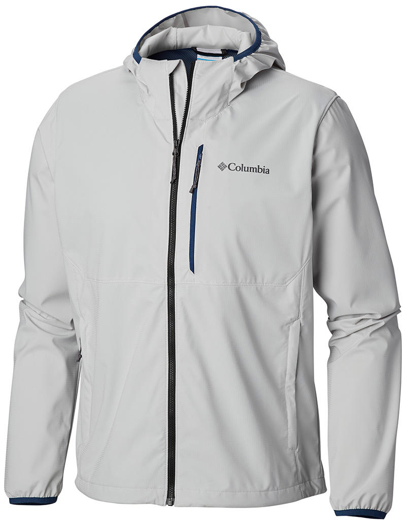 Columbia Men Grey Mystic Trail Rain Jacket