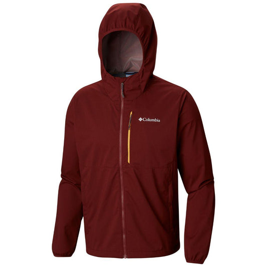 Columbia Men Maroon Mystic Trail Rain Jacket