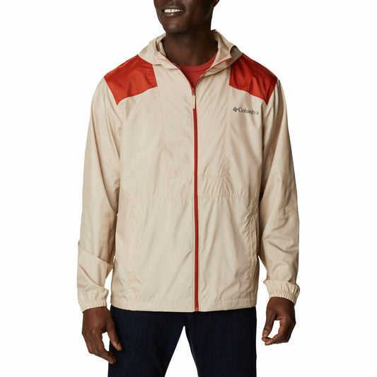 Columbia Men Beige Flashback Windbreaker Rain Jacket