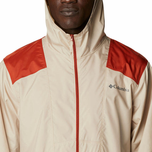 Columbia Men Beige Flashback Windbreaker Rain Jacket