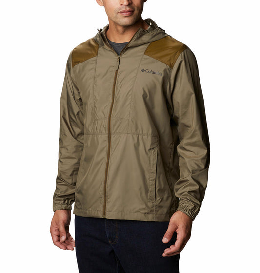 Columbia Men Green Flashback Windbreaker Rain Jacket