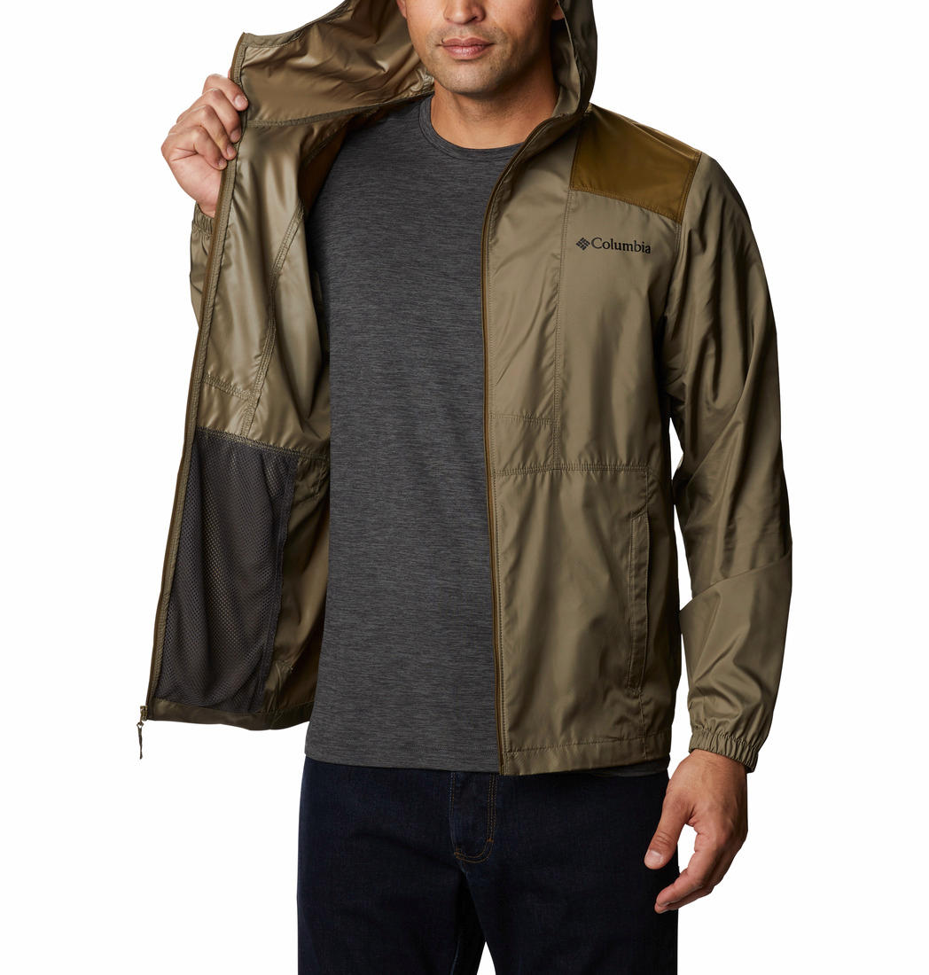 Columbia Men Green Flashback Windbreaker Rain Jacket