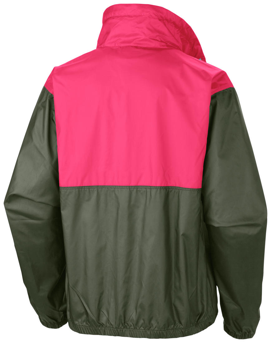 Columbia Women Green Flashback Windbreaker Rain Jacket