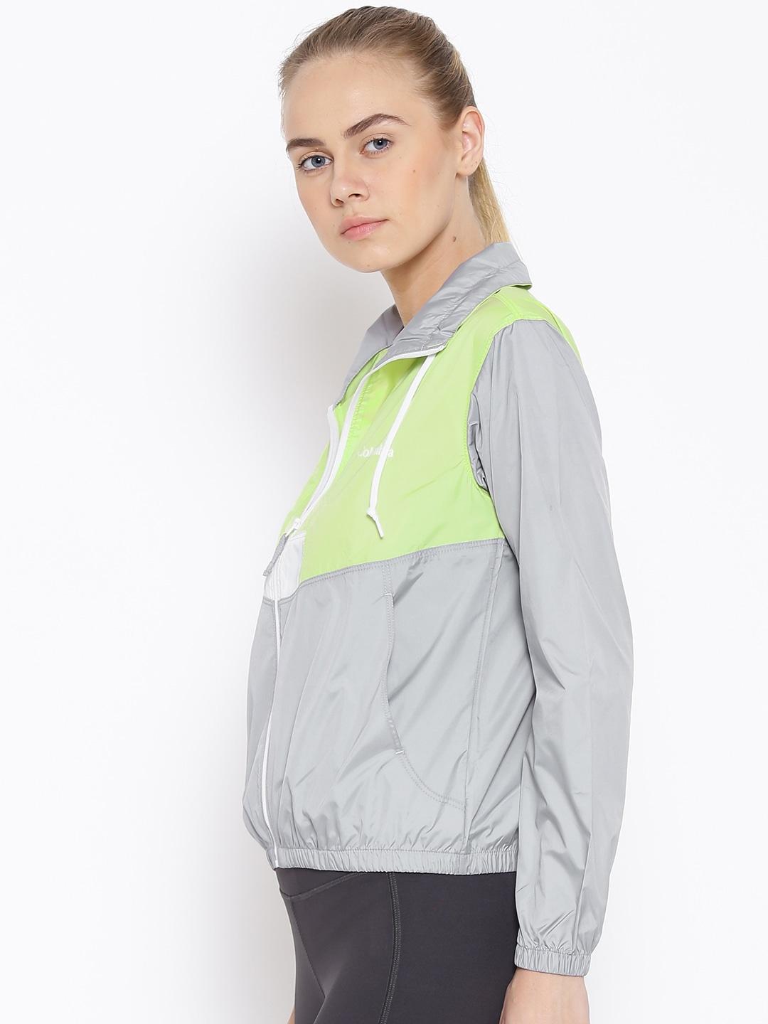 Columbia Women Yellow Flashback Windbreaker Rain Jacket