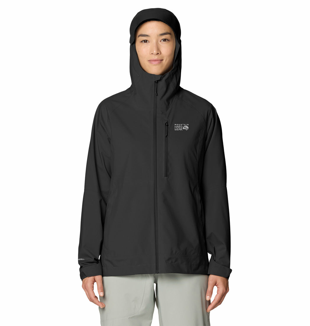 Mountain Hardwear Women Black Stretch Ozonic Jacket