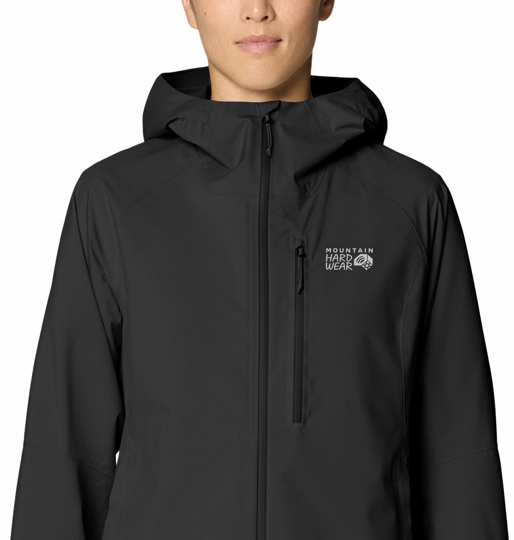 Mountain Hardwear Women Black Stretch Ozonic Jacket