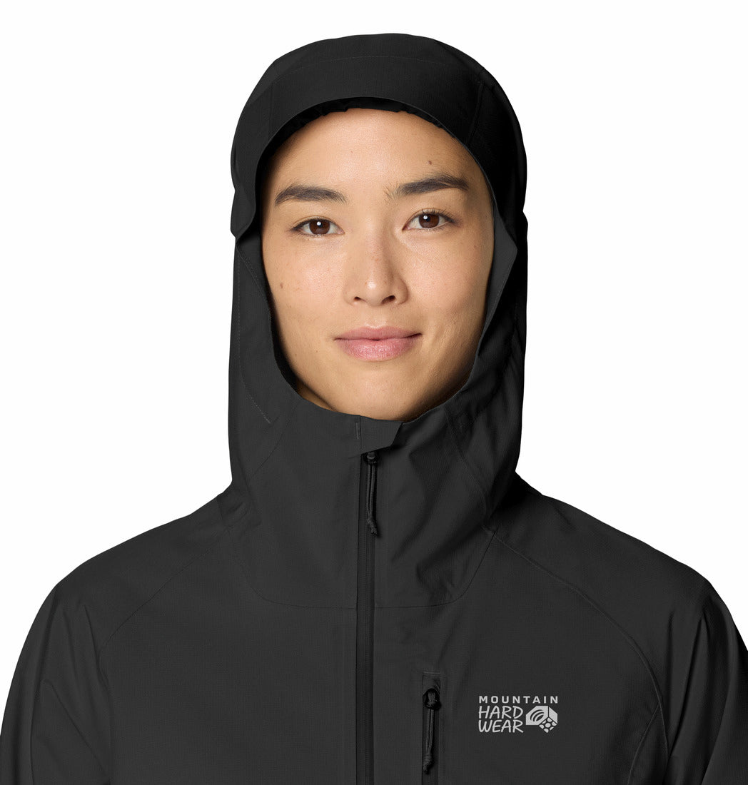 Mountain Hardwear Women Black Stretch Ozonic Jacket