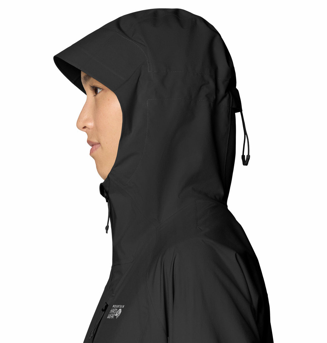 Mountain Hardwear Women Black Stretch Ozonic Jacket