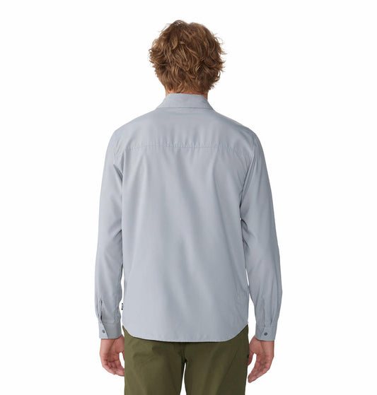 Mountain Hardwear Mens Grey Trail Sender Long Sleeve