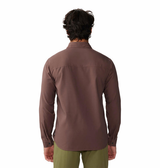 Mountain Hardwear Mens Brown Trail Sender Long Sleeve
