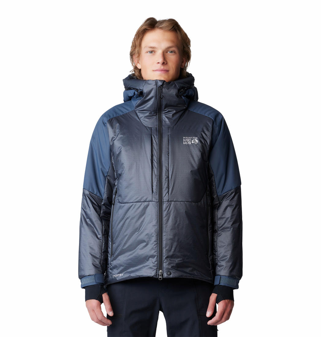 MHW Men Blue Compressor Alpine Hooded Jacket