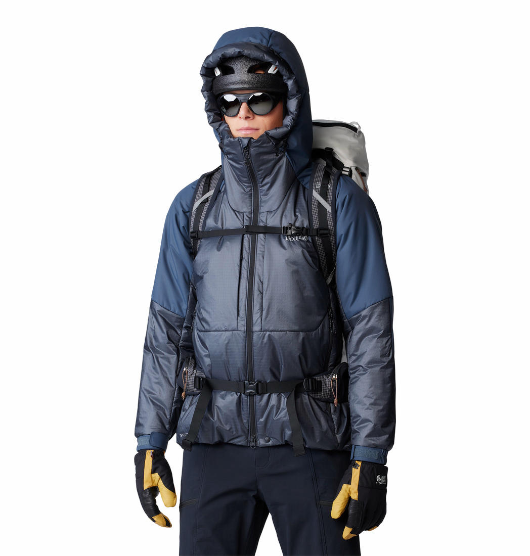 MHW Men Blue Compressor Alpine Hooded Jacket