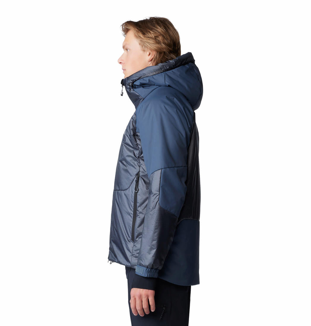 Mountain Hardwear Men Blue PERTEX Quantum Pro Compressor Alpine Down Jacket